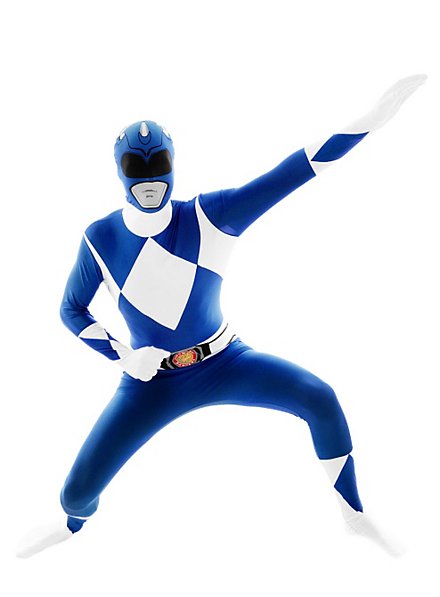 Morphsuit Blauer Power Ranger Ganzkörperkostüm