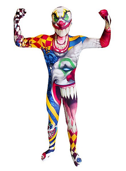 Morphsuit children clown full body costume