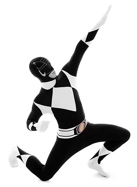 Morphsuit Zwarte Power Ranger Ganzkörperkostuum - maskworld.com