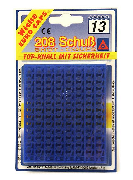 Munitions à 13 coups pour pistolets-jouets, 16 bandes