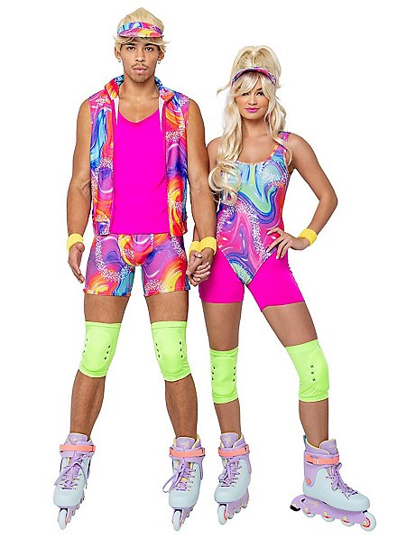 Neon Rollerblade Babe Costume - maskworld.com