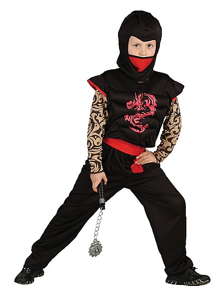 Ninja Kinderkostüm Roter Drache