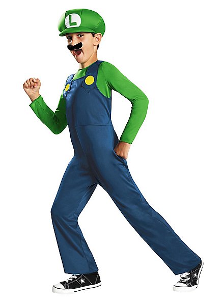 Nintendo Super Mario Brothers Luigi costume for kids - maskworld.com