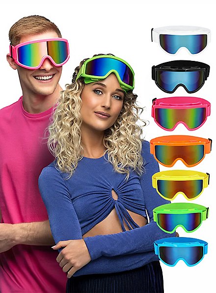 Occhiali da sci in diversi colori