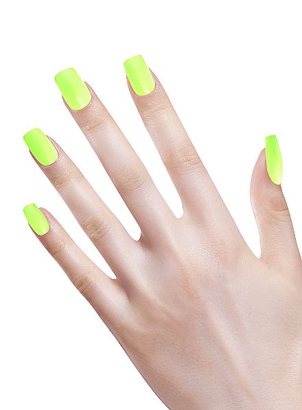 Ombre Fingernails neon green