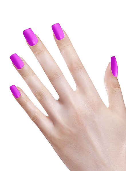 Ombre Fingernails neon violet