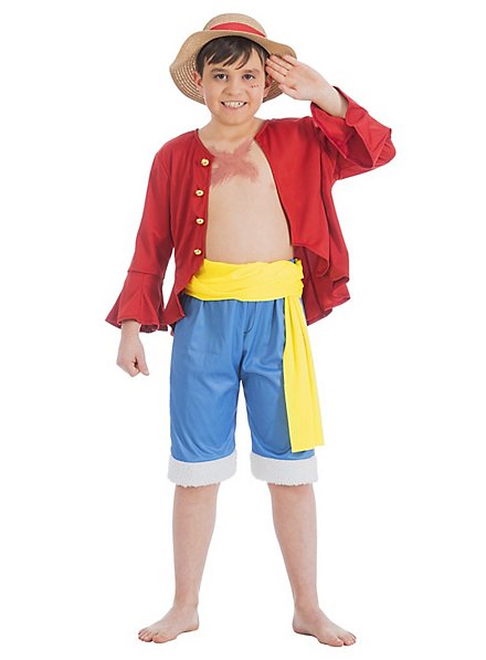 One Piece – Monkey D. Ruffy Kostüm für Kinder