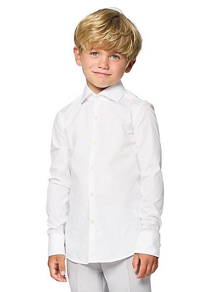 OppoSuits Boys White Knight Camisa Para Niños