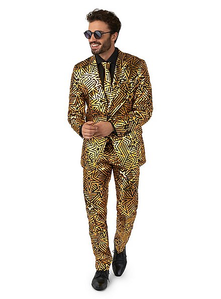 OppoSuits Golden Geo Star Anzug