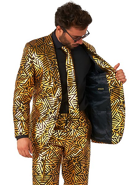 OppoSuits Golden Geo Star Anzug