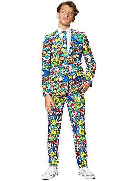 OppoSuits Teen Super Mario Anzug für Jugendliche
