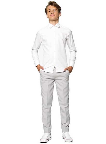 OppoSuits Teen White Knight Kinder Hemd