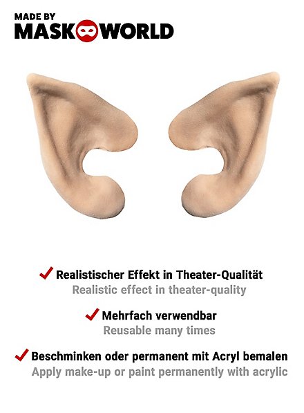 Orecchie Da Elfo In Lattice Con Adesivo - Per Costumi E Travestimenti, Effetto Naturale - Foto 8