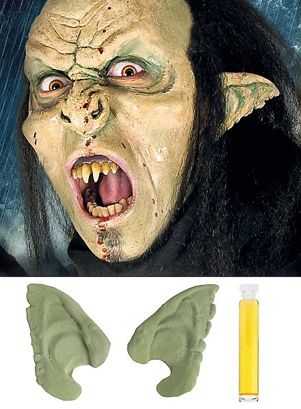 Oreilles d'Orc vertes Application en latex