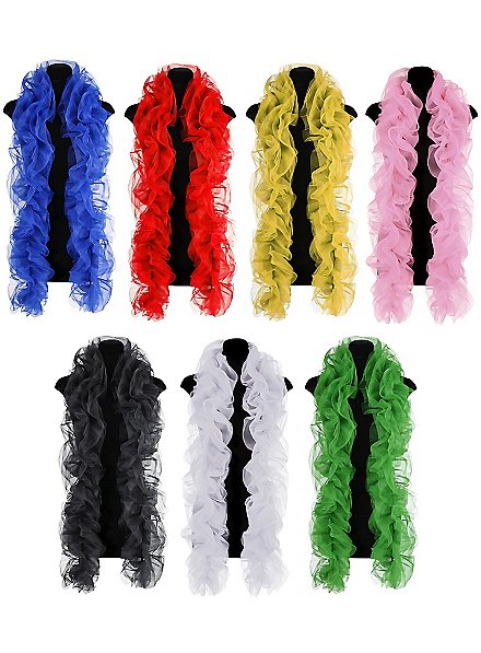 Organza boa i forskellige farver