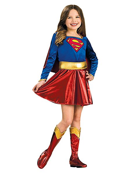 Erwachsene Kinder Superheld Offiziell Klassiker Comicbuch Supergirl Kostüm 