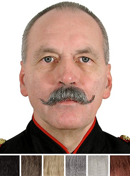 Overskæg Wilhelm Med Ægte Hår