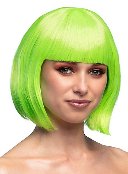 Pageboy lime Wig