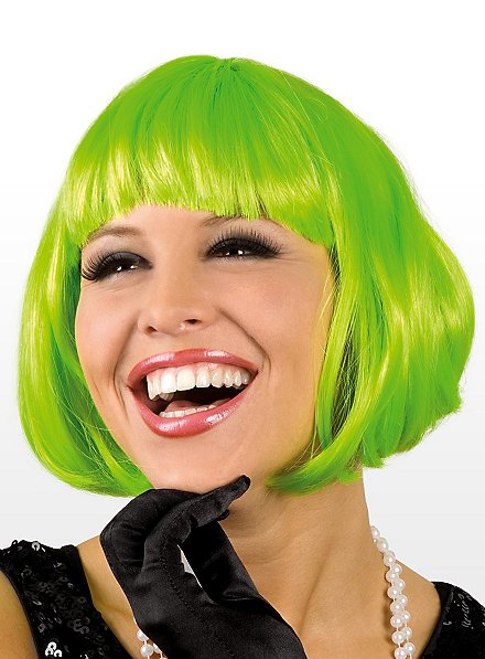 Pageboy lime Wig