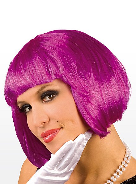 Pageboy purple Wig