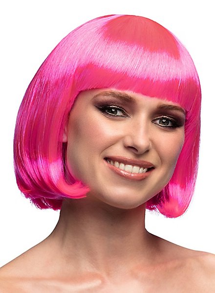 Pagenschnitt pink Perücke