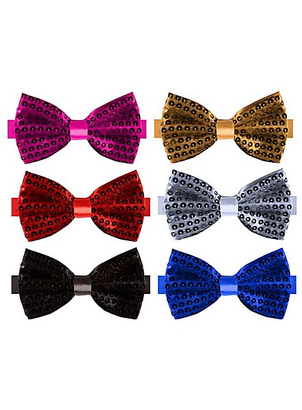 Pailletten Fliege in verschiedenen Farben