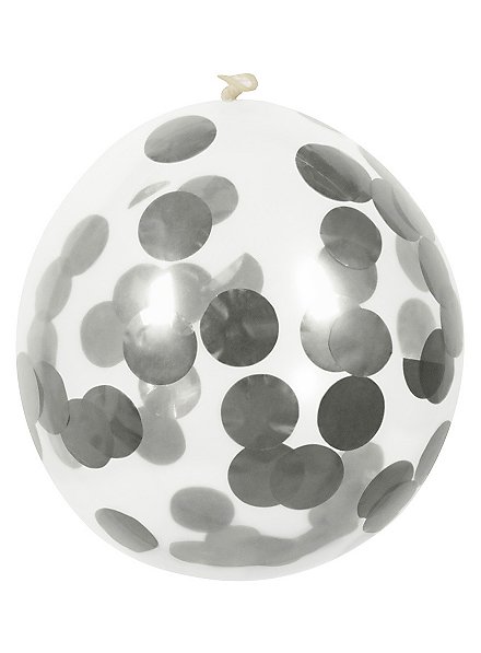 Palloncino con coriandoli argento 5 pezzi