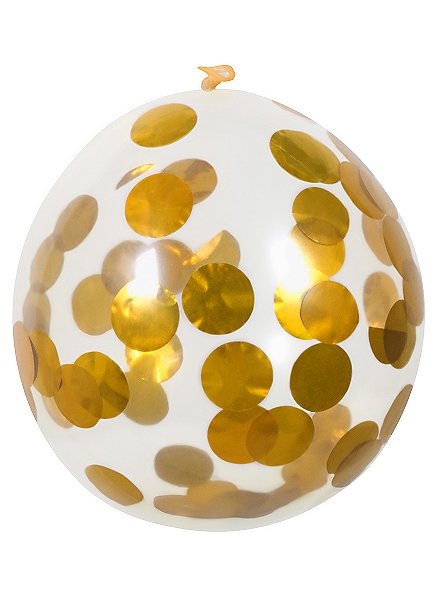 Palloncino con coriandoli oro 5 pezzi