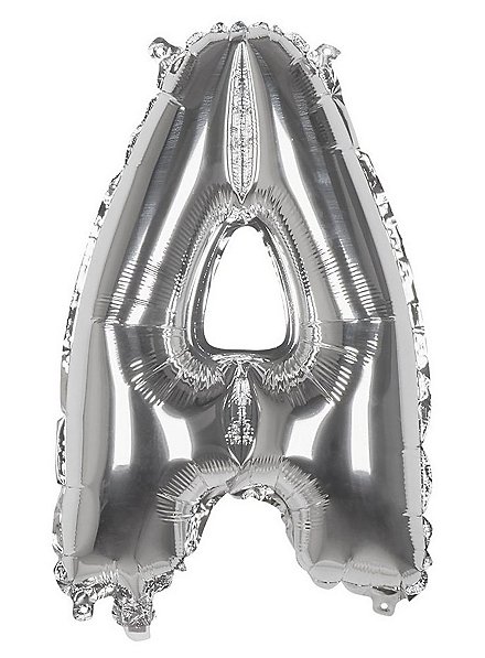 Palloncino in foil lettera A argento 36 cm