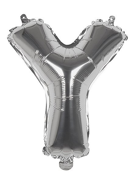 Palloncino in foil lettera Y argento 36 cm