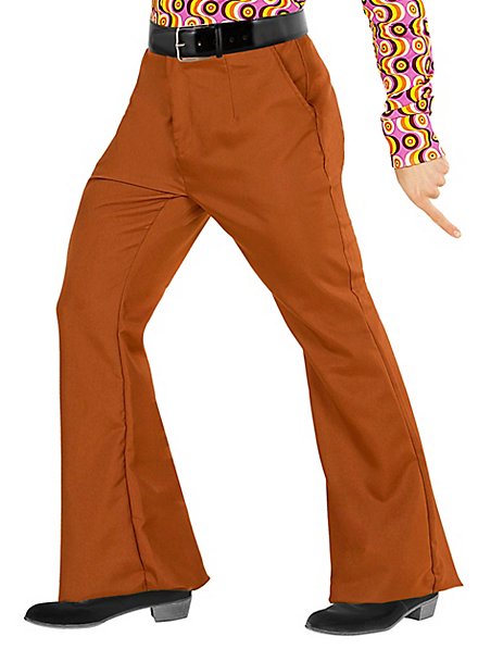 Pantalon homme années 70 marron