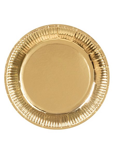 Paper plate gold 6 pieces
