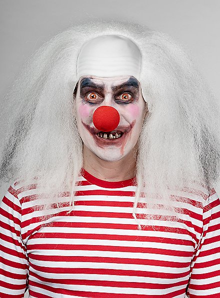 Parrucca da clown horror bianca - Main Image