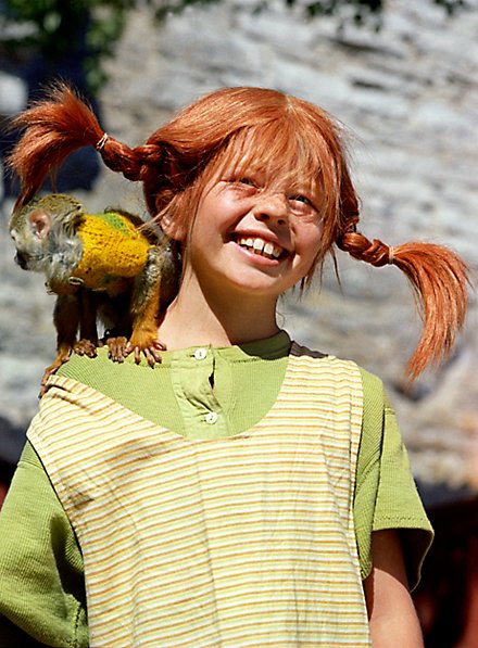 Parrucca di Pippi Calzelunghe per adulti ▻ Acquista