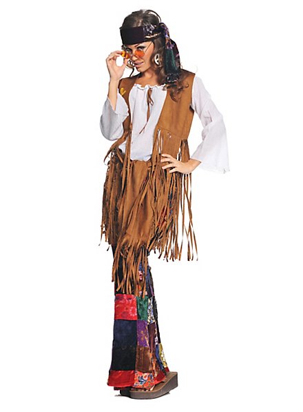 Patchwork hippie kostuum