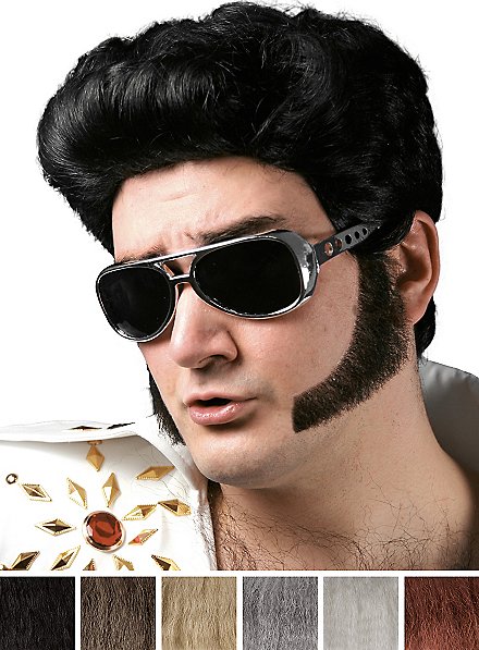 Patillas Grandes Con Pelo Natural