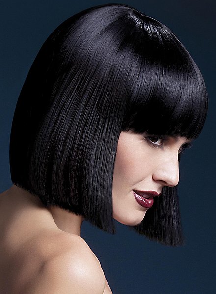 Peluca Corte Recto Negra