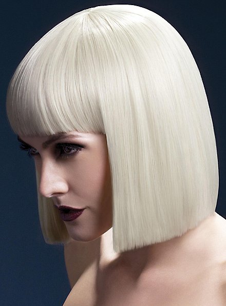 Peluca Corte Recto Rubio Claro
