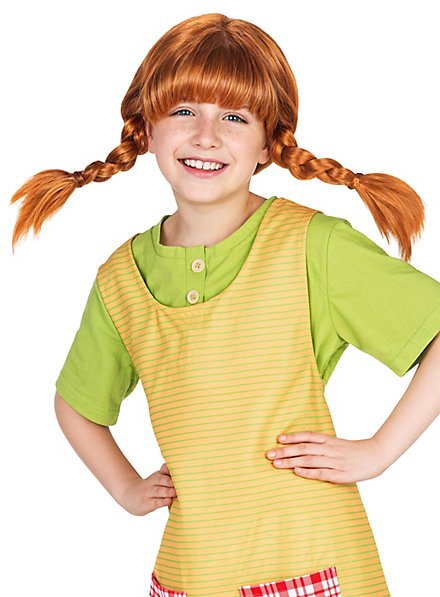 Peluca Infantil De Pippi Calzaslargas