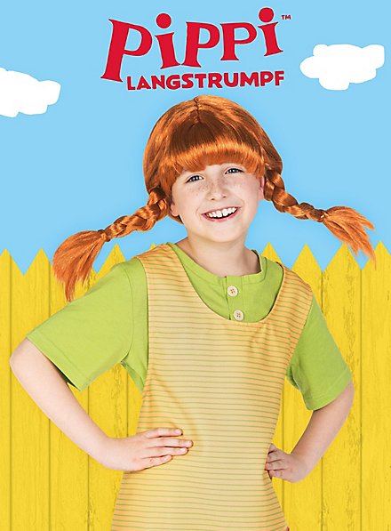 Pippi Calzaslargas disfraz niña original Pippi Longstocking (Talla 4-6 años