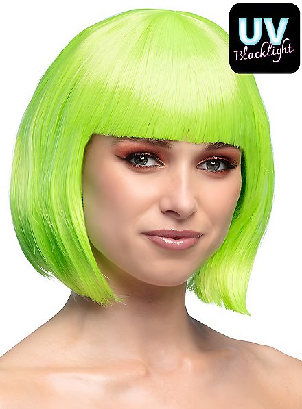 Peluca Verde Corte Paje