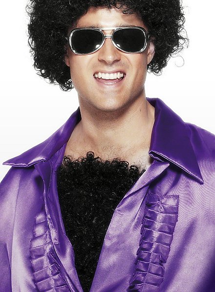 Peluquín de Pelo Pectoral Deluxe Negro