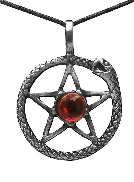 Pentagram Necklace with Midgard Serpent