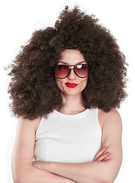 WIG ME UP Perruque Brune Boucles Spirales Style Baroque Pirate - Idéale Pour Carnaval, Cosplay Et Fêtes
