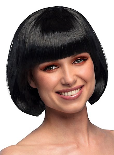 Perruque coupe au carré noire