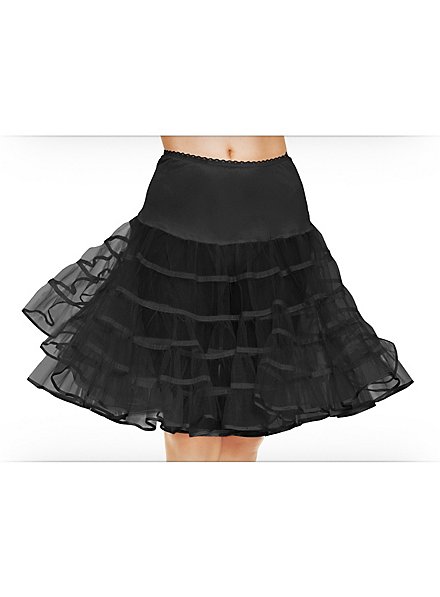Petticoat black mid-length 