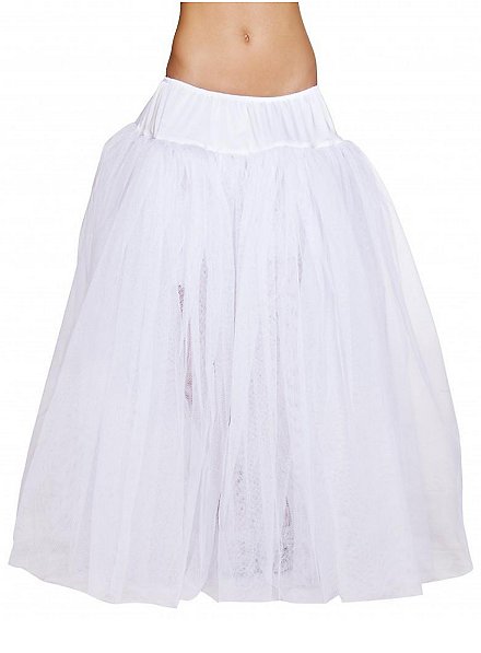 Petticoat bodenlang weiß