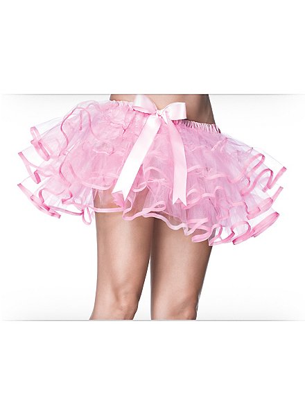 Petticoat kurz mit Schleife rosa 