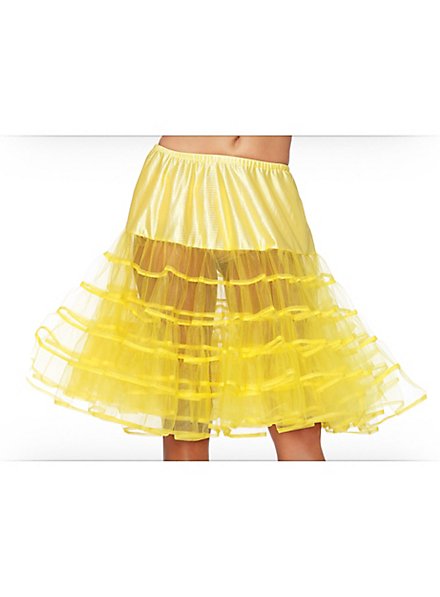 Petticoat longueur moyenne jaune