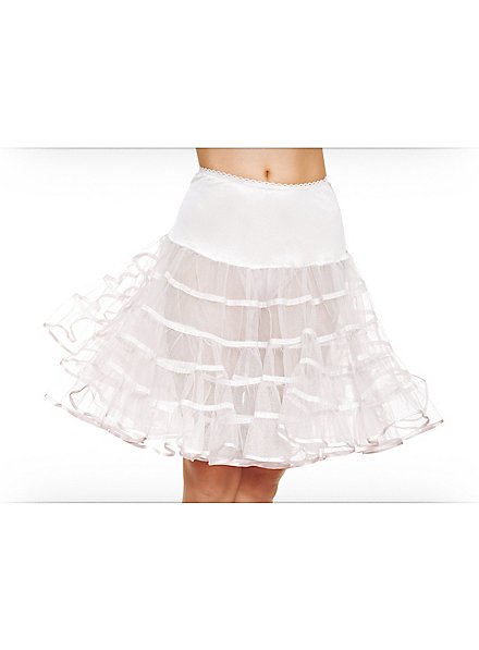 Petticoat Mellemlang Hvid